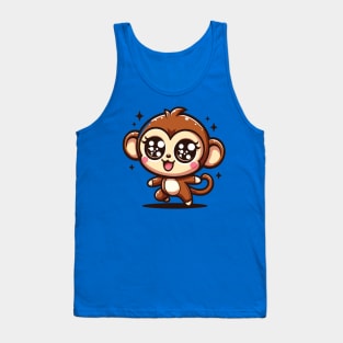 Mischievous Kawaii Monkey Tank Top